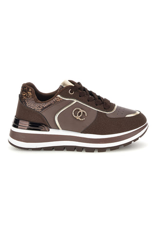 Braune Schuhe mit Metallic-Akzenten „First Lady“ GB2018