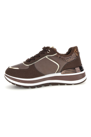 Braune Schuhe mit Metallic-Akzenten „First Lady“ GB2018