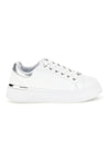 Scarpe bianche con dettagli argentati First lady GB2022