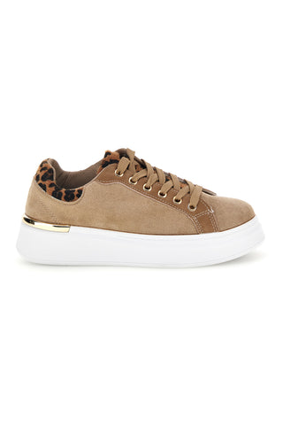 Scarpe beige con dettaglio animalier First lady GB2022