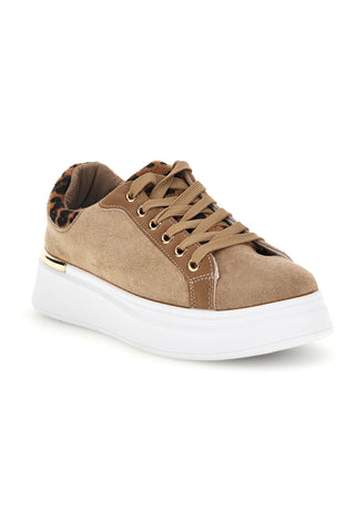 Scarpe beige con dettaglio animalier First lady GB2022