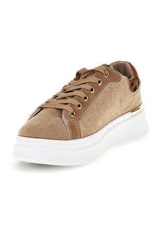 Scarpe beige con dettaglio animalier First lady GB2022