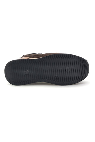 Braune Sneaker mit erhöhter Sohle Inblu 508 IN