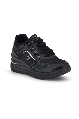Schwarze Sneaker mit erhöhtem Profil von Inblu 511 IN