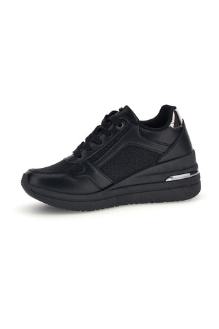 Schwarze Sneaker mit erhöhtem Profil von Inblu 511 IN