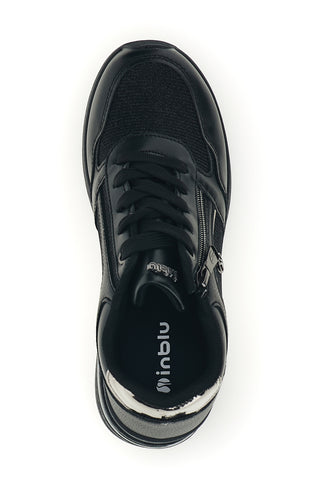 Schwarze Sneaker mit erhöhtem Profil von Inblu 511 IN