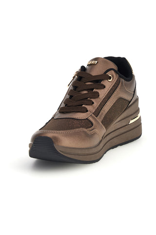 Braune Sneaker mit erhöhtem Profil von Inblu 511 IN