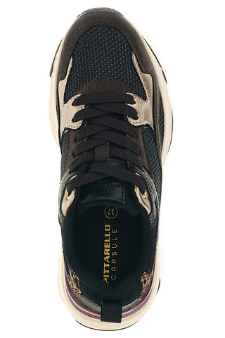 Sneakers nere con inserto maculato e suola chunky Pittarello capsule 8W25926