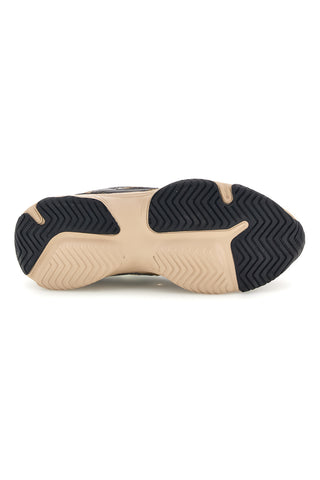Sneakers beige con inserti in mesh e suola chunky Pittarello capsule 8W25926