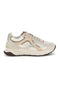 Beigefarbene Sneaker aus Netzstoff mit rosa und silbernen Einsätzen – Pittarello Capsule 8W25210