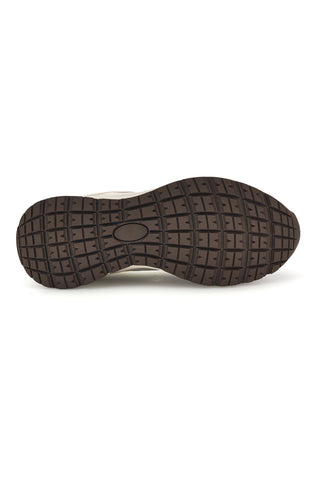 Beigefarbene Sneaker aus Netzstoff mit rosa und silbernen Einsätzen – Pittarello Capsule 8W25210