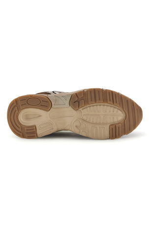 Braune Sneaker aus Mesh mit Einsätzen in Metallic-Optik von Pittarello Capsule 8W25587