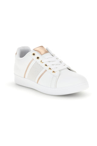 Sneakers bianche con bande a contrasto The first BK26WTZ1
