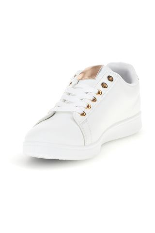Sneakers bianche con bande a contrasto The first BK26WTZ1