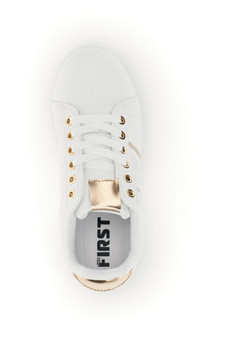 Sneakers bianche con bande a contrasto The first BK26WTZ1