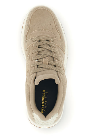 Taupefarbene Sneaker mit goldenen Details von Pittarello Capsule TW26W2519605