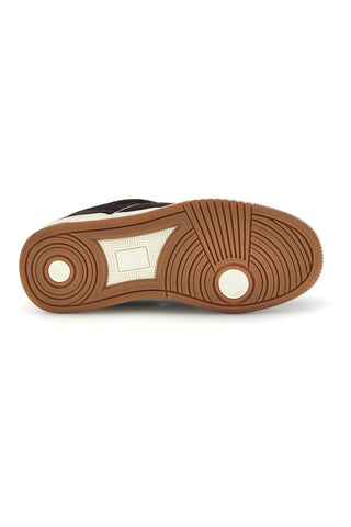 Braune Sneaker in Wildlederoptik mit metallischen Akzenten – Pittarello Capsule TW26W2519605
