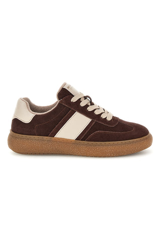 Sneakers testa di moro effetto scamosciate con banda laterale Pittarello capsule TW26W5816801