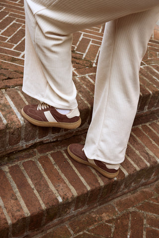 Sneakers testa di moro effetto scamosciate con banda laterale Pittarello capsule TW26W5816801