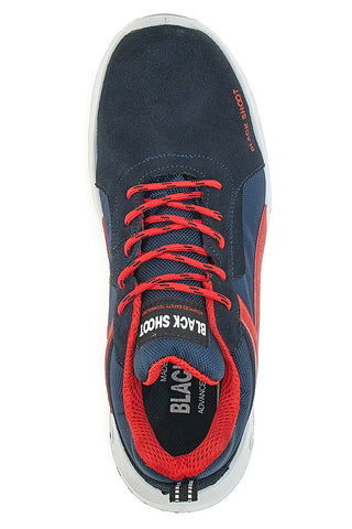 Schwarze Shoot 5 S1P SRC Marineblaue Sicherheitsschuhe