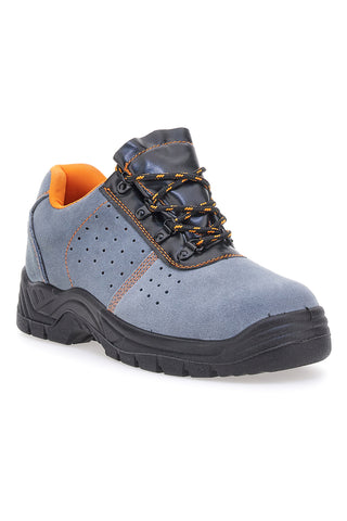 Graue und orangefarbene Sicherheitsschuhe BLACK SHOOT 399 S1P SRC