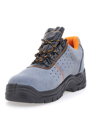 Graue und orangefarbene Sicherheitsschuhe BLACK SHOOT 399 S1P SRC