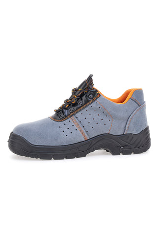 Graue und orangefarbene Sicherheitsschuhe BLACK SHOOT 399 S1P SRC