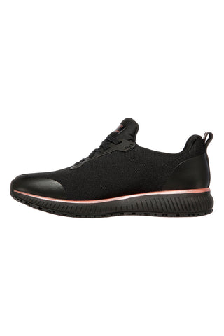 Skechers Work: Squad SR Arbeitsschuhe in Schwarz und Pink