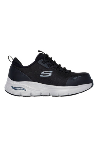 Scarpe Antinfortunistica Nere e Grigie Skechers Work Slip-Resistant: Arch Fit - Ebinal S3 SRC