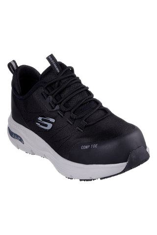Sicherheitsschuhe Schwarz und Grau Skechers Work Rutschfest: Arch Fit - Ebinal