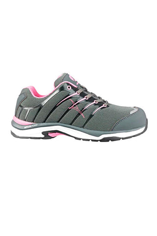 Scarpe antinfortunistiche grigie e rosa S1P ESD HRO SRC Albatros Twist Pink WNS Low