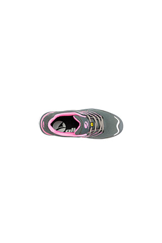 Albatros Twist Pink WNS Low S1P ESD HRO SRC Sicherheitsschuhe in Grau und Rosa