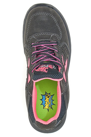 U.Power Tokyo ESD S1PS SR Atmungsaktive Sicherheitsschuhe in Grau und Rosa