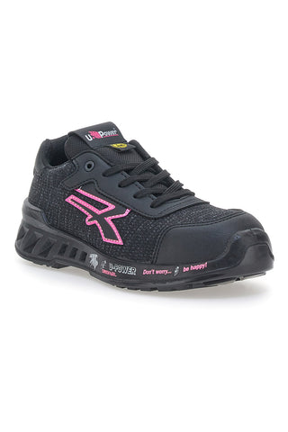 U.Power Michelle ESD S1PS SR Leichte Sicherheitsschuhe in Schwarz und Pink
