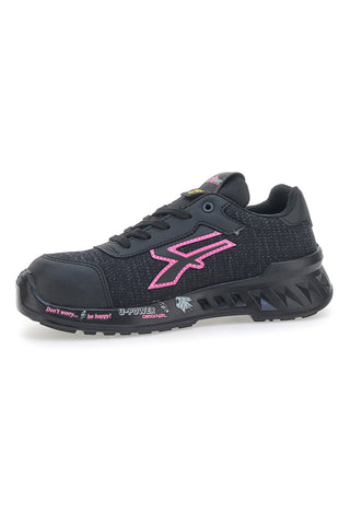 U.Power Michelle ESD S1PS SR Leichte Sicherheitsschuhe in Schwarz und Pink