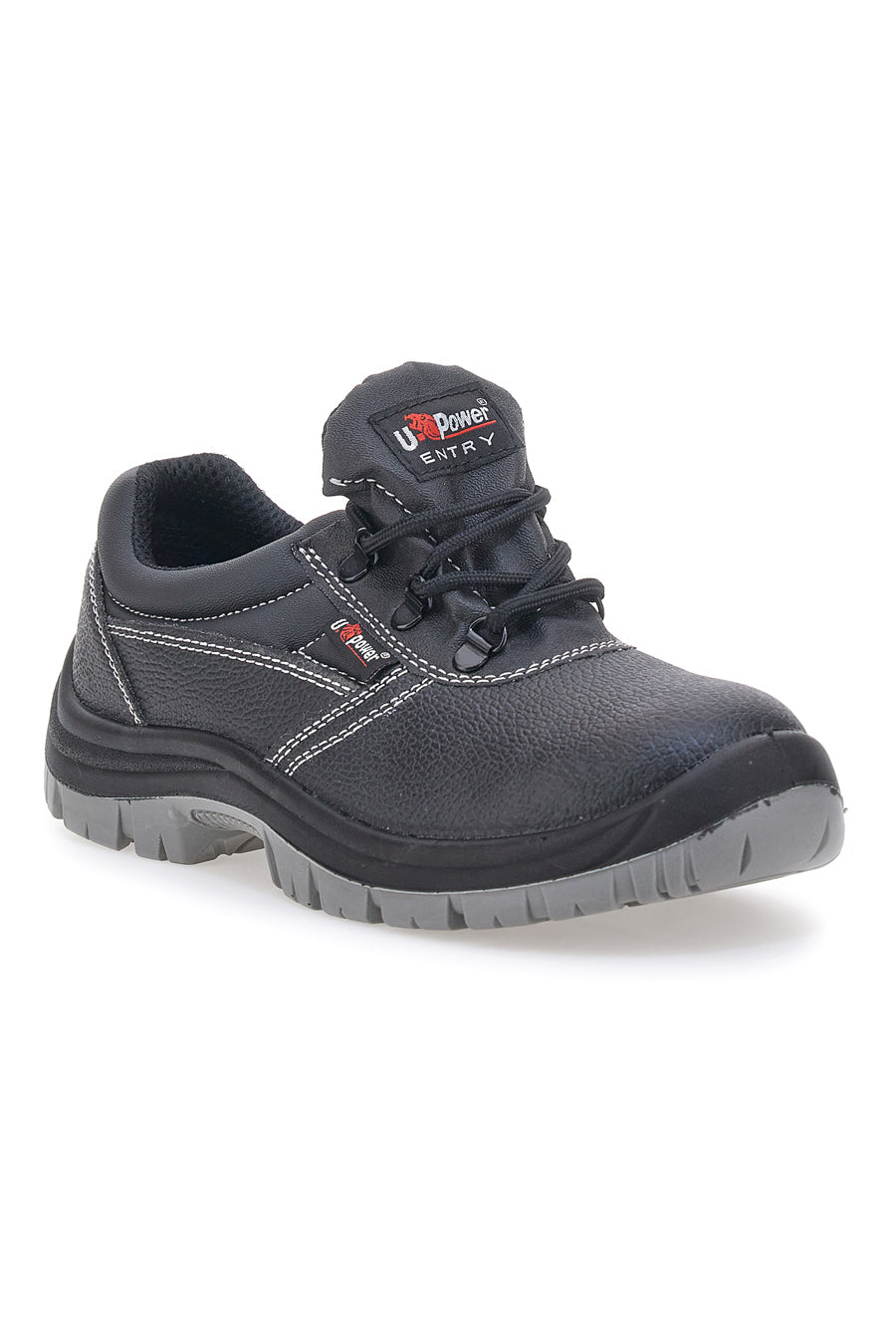 Scarpe antinfortunistiche nere basse in pelle idrorepellente U