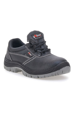 Schwarze niedrige Sicherheitsschuhe aus wasserabweisendem Leder U.Power Simple L S3 FO SR