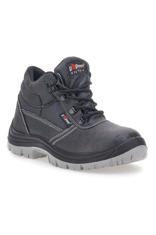 Schwarze hohe Sicherheitsschuhe aus wasserabweisendem Leder U.Power Safe Rs L S3 FO SR