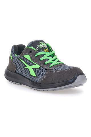 Scarpe antinfortunistiche grigie traspiranti U.Power Gemini ESD S1P SRC