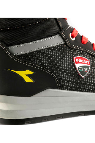 Scarpe antinfortunistiche nere mid-cut idrorepellenti Diadora Speedy Mid S3S