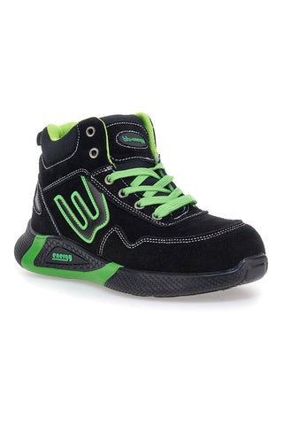 Scarpe antinfortunistiche alte nere inserti fluo S1P Blue energy BS195 S1PS SR