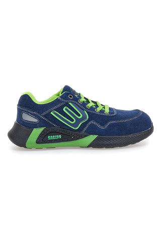 Scarpe antinfortunistiche basse blu inserti fluo S1P Blue energy BS190S1P