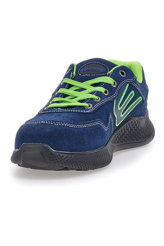 Scarpe antinfortunistiche basse blu inserti fluo S1P Blue energy BS190S1P