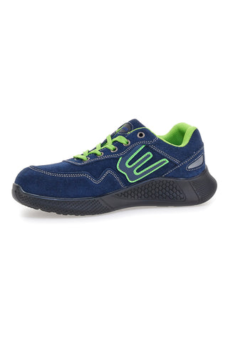Scarpe antinfortunistiche basse blu inserti fluo S1P Blue energy BS190S1P