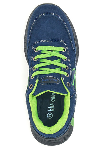 Scarpe antinfortunistiche basse blu inserti fluo S1P Blue energy BS190S1P