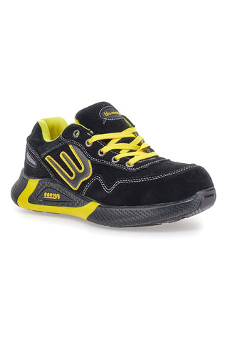 Scarpe antinfortunistiche basse nere inserti gialli S1P Blue energy BS190S1P