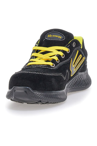 Scarpe antinfortunistiche basse nere inserti gialli S1P Blue energy BS190S1P