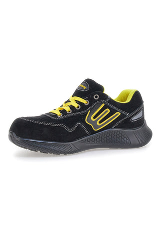 Scarpe antinfortunistiche basse nere inserti gialli S1P Blue energy BS190S1P