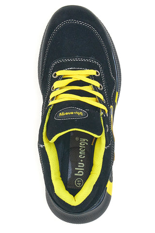 Scarpe antinfortunistiche basse nere inserti gialli S1P Blue energy BS190S1P