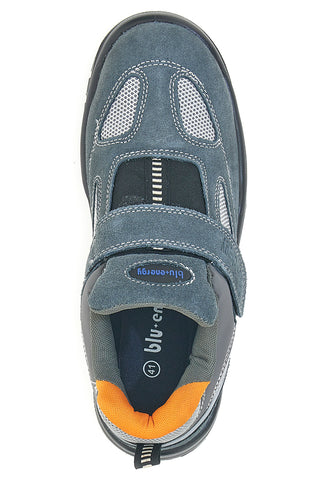 S1P SR Blue Energy BS120 Sicherheitsschuhe aus grauem Leder